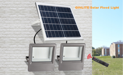 GINLITE Solar-powered LED Flood Light GT101 Series - 30W
