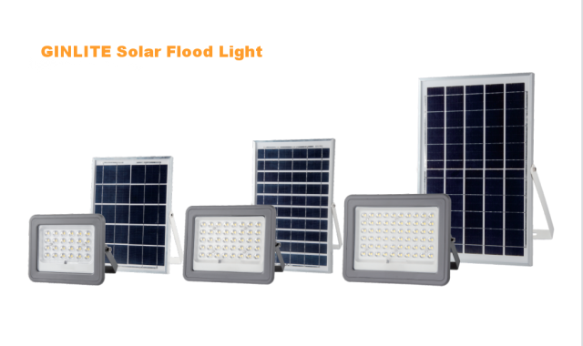 GINLITE Solar-powered LED Flood Light GT101 Series - 30W