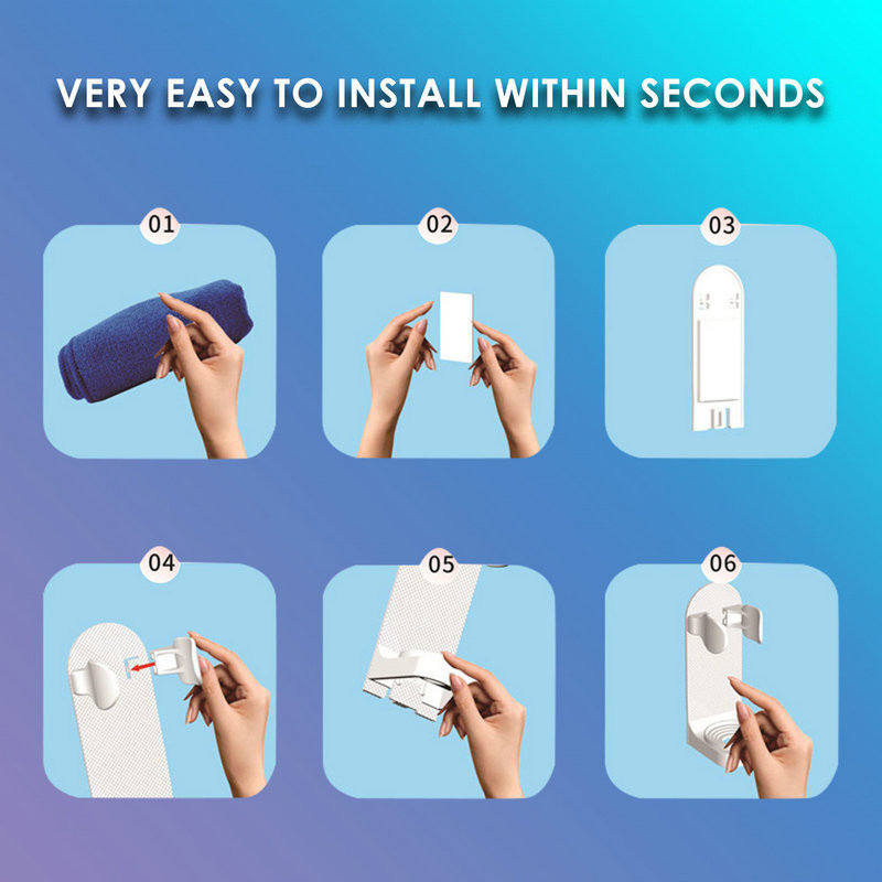 Upgraded Adjustable Wall Mounted Electric Toothbrush Holder Adjustable 4 Pack