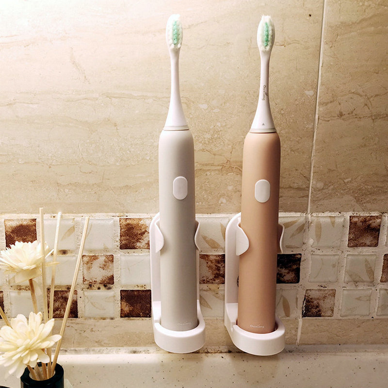 Adhesive Electric Toothbrush Holder Wall Mounted Tooth Brush Organizer 4 Pack