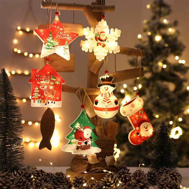 Christmas Tree Ornaments Hanging Xmas Tree Decorations 6Pack