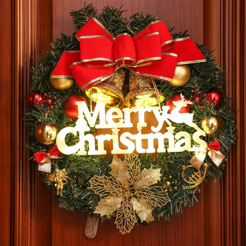 3D LED Merry Christmas Door Hanger Sign Banner Tags Big Size 27.5 x 10.5CM