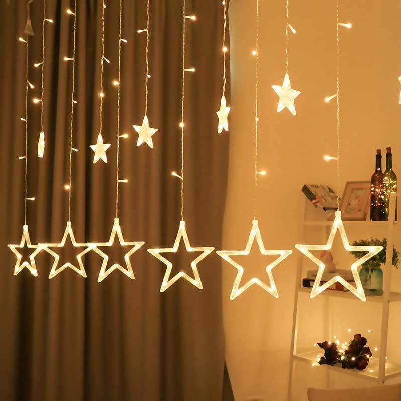 8 Lighting Modes Led Star Lights USB Powered Remote Control 2.5 x 0.9 Meters