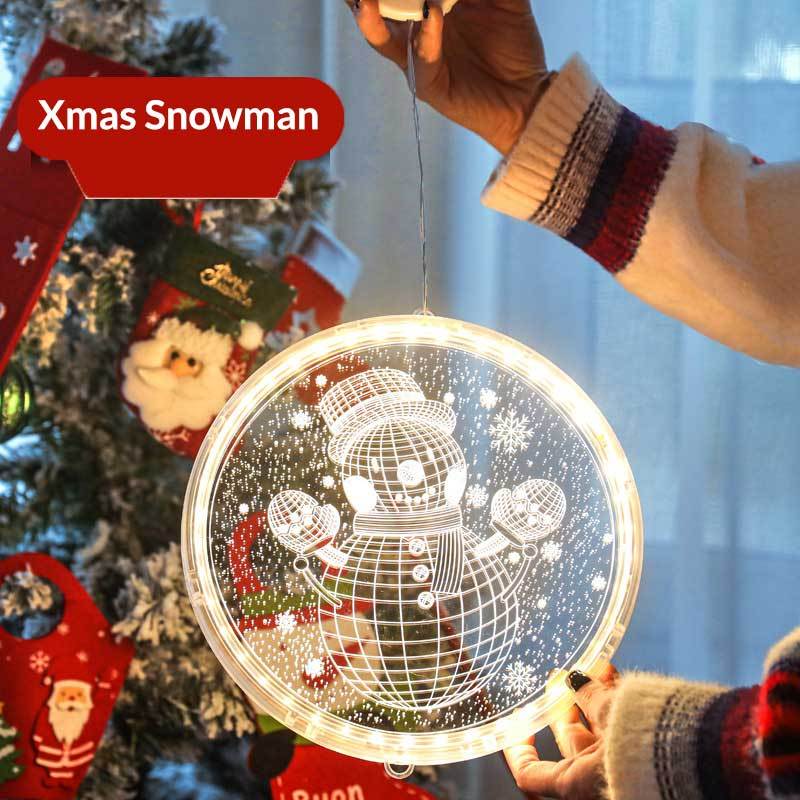 BIG LED 3D Christmas Tree Hanging Lamp Xmas Decorations Lights