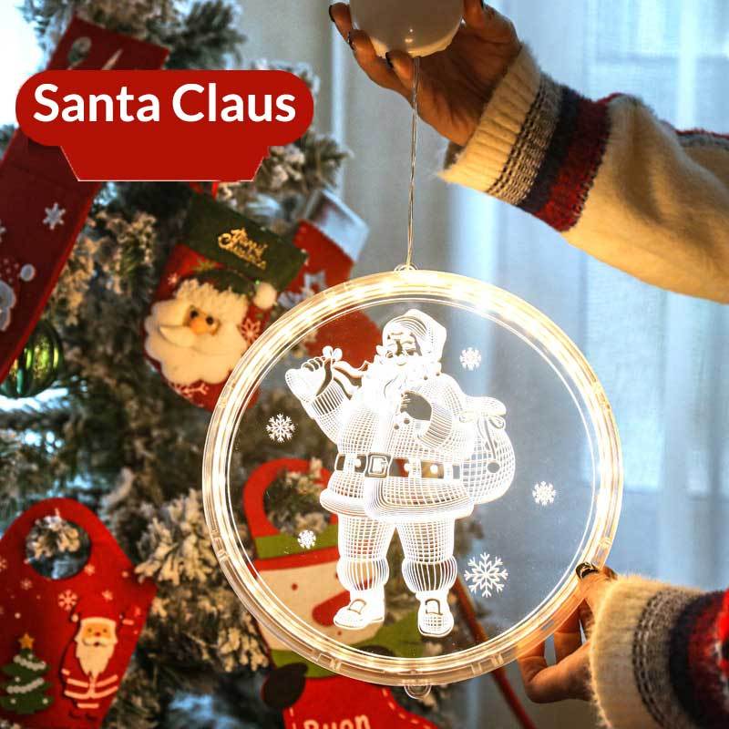 BIG LED 3D Christmas Tree Hanging Lamp Xmas Decorations Lights