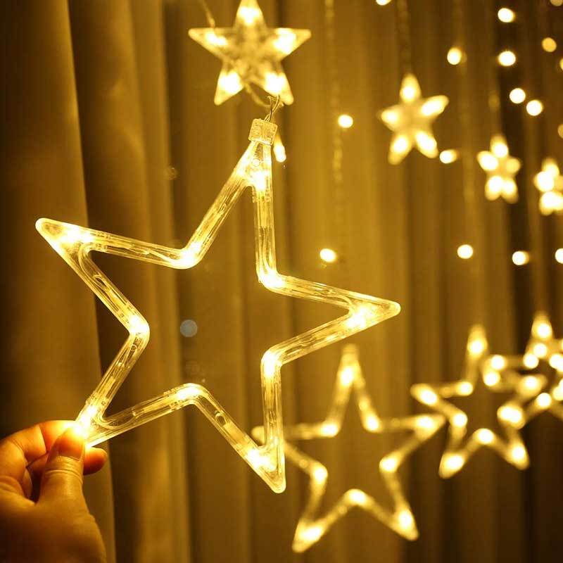 8 Lighting Modes Led Star Lights USB Powered Remote Control 2.5 x 0.9 Meters