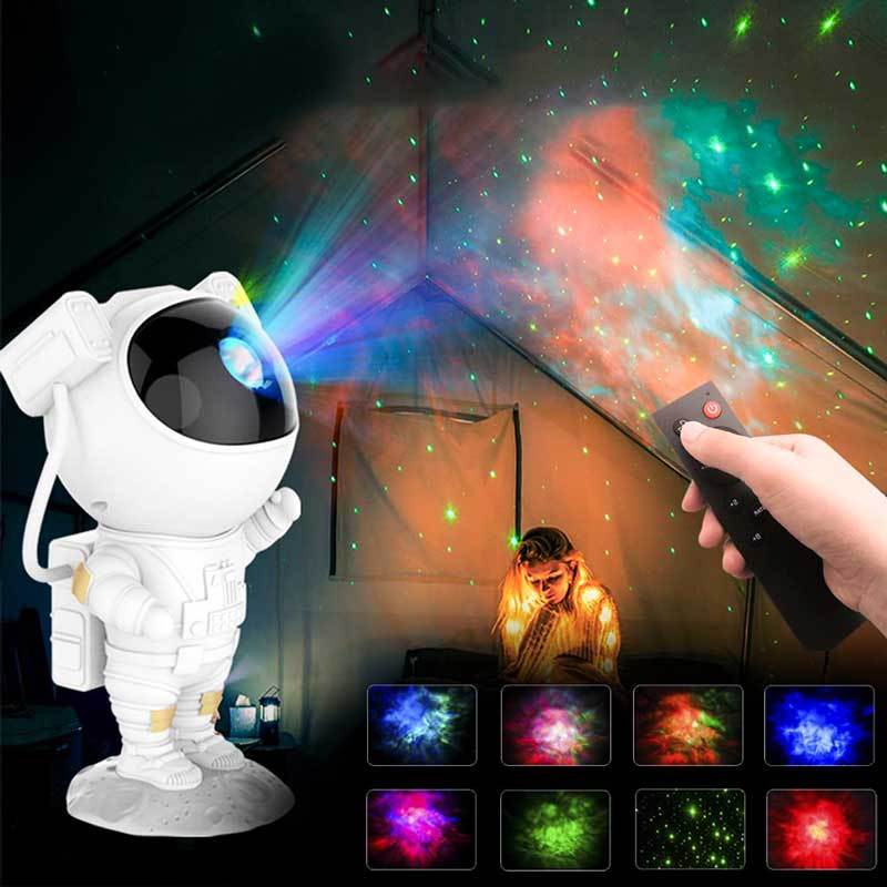 8 Color Modes Starry Sky Projector Astronaut Night Light Laser Projector