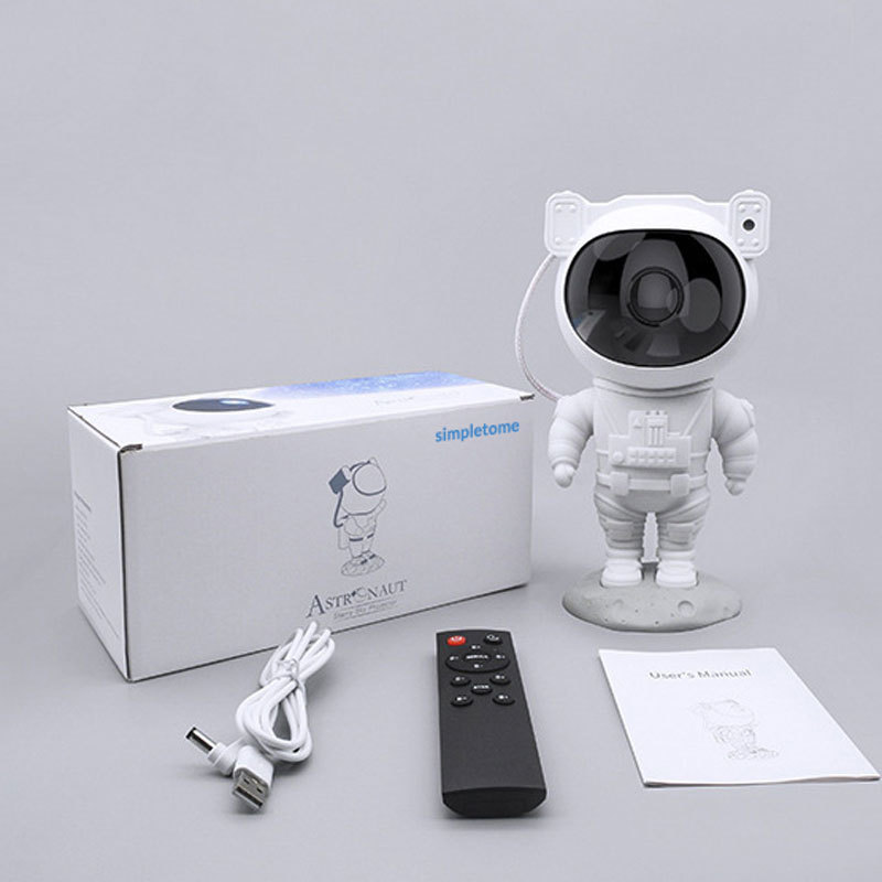 8 Color Modes Starry Sky Projector Astronaut Night Light Laser Projector