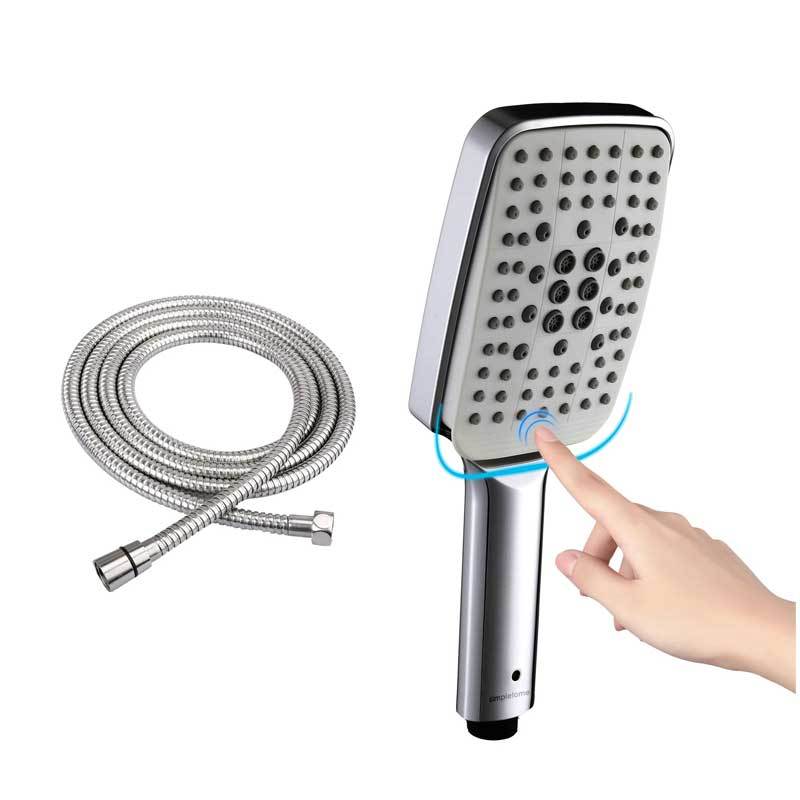 6 Spray Setting High Pressure Shower Head with 2M Hose