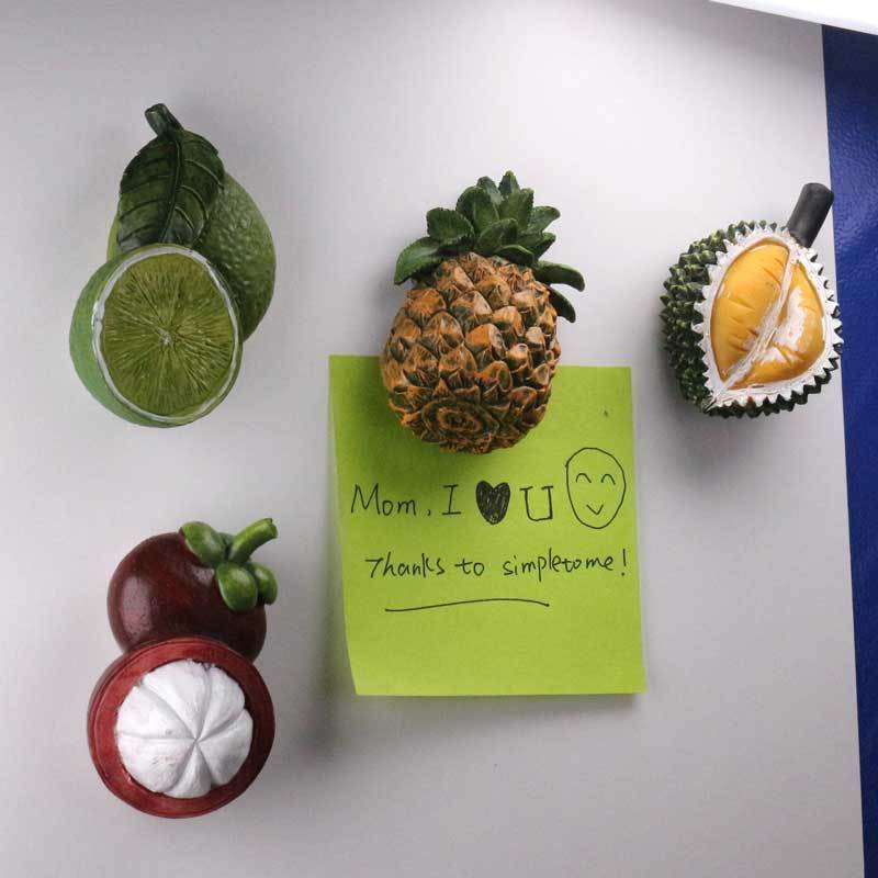 3D Lifelike Creative Fridge Magnets for Refrigerator Office Whiteboard Home Decoration 4Pack