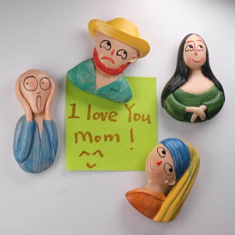 3D Lifelike Creative Fridge Magnets for Refrigerator Office Whiteboard Home Decoration 4Pack