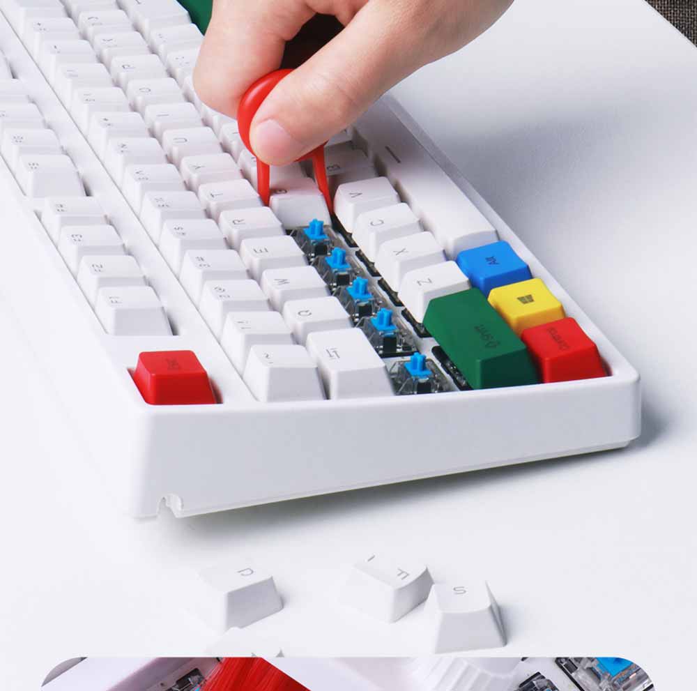 1set Cute Girl Shaped Mini Cleaning Tool/ Desktop & Keyboard Gap