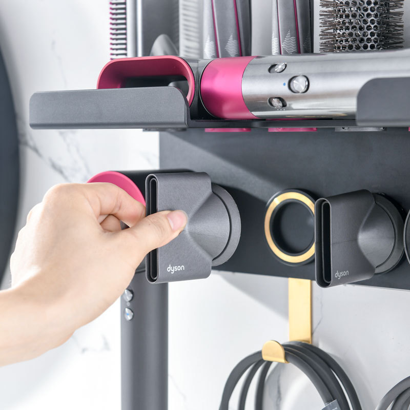 2 IN 1 Wall Mount Organizer for Dyson Airwrap Complete Styler AND Supersonic Hair Dryer