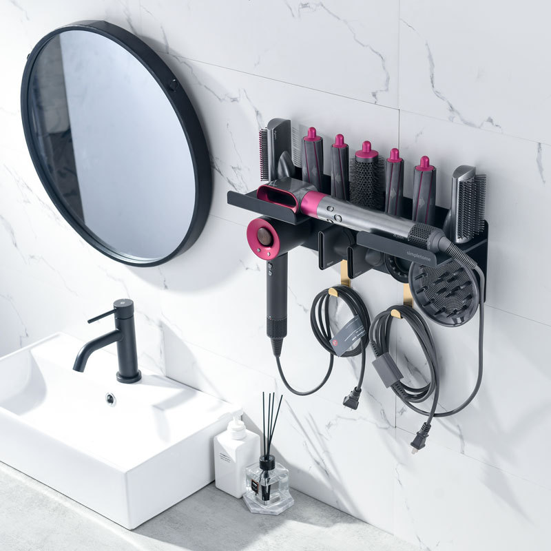 2 IN 1 Wall Mount Organizer for Dyson Airwrap Complete Styler AND Supersonic Hair Dryer