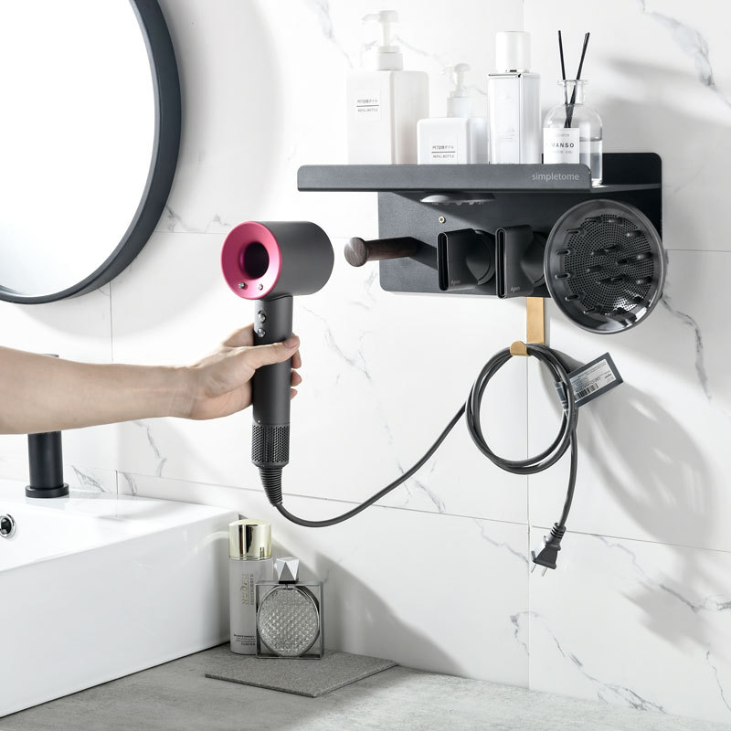 Wall Mount Organizer for Dyson Supersonic Hair Dryer with Storage Rack