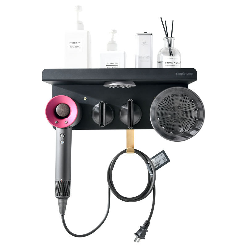 Wall Mount Organizer for Dyson Supersonic Hair Dryer with Storage Rack