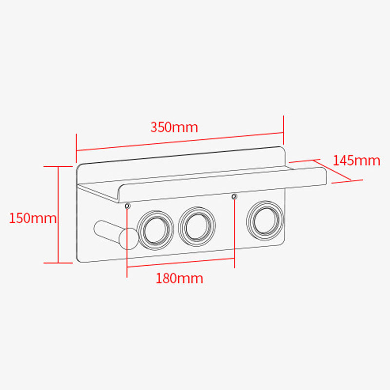 Wall Mount Organizer for Dyson Supersonic Hair Dryer with Storage Rack