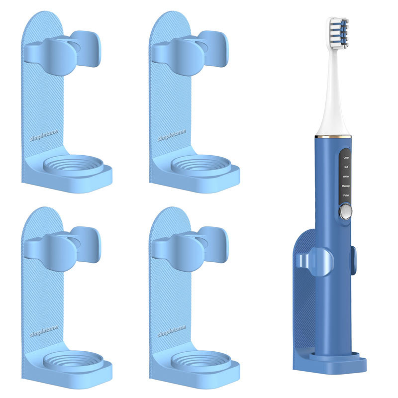 Upgraded Adjustable Wall Mounted Electric Toothbrush Holder Adjustable 4 Pack