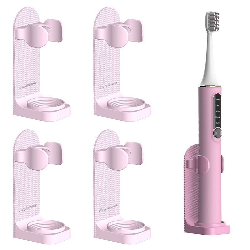 Upgraded Adjustable Wall Mounted Electric Toothbrush Holder Adjustable 4 Pack