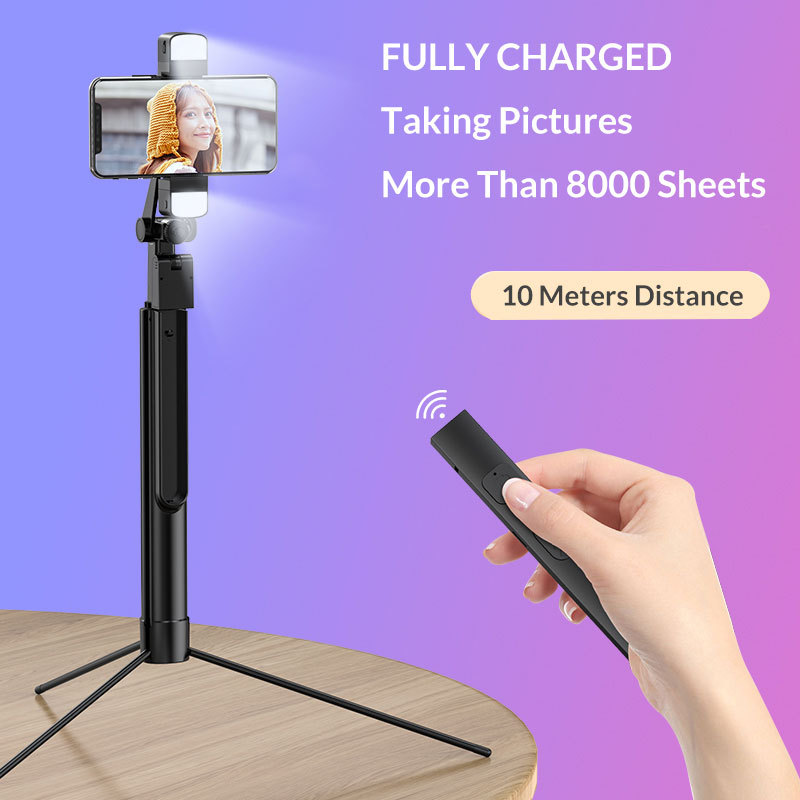 67 Inch 720° Outdoor Selfie Stick Phone Tripod for Android IOS 6 In 1 Powerful Functions