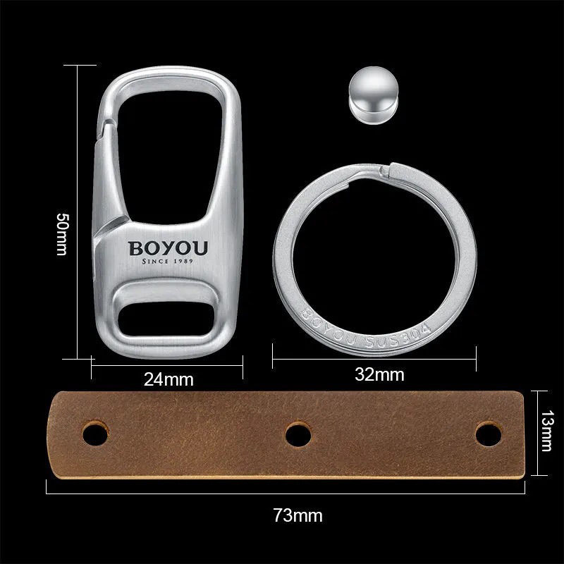 Keychain For Car Heavy Duty 316 Stainless Steel 3D Powdered Metal Process