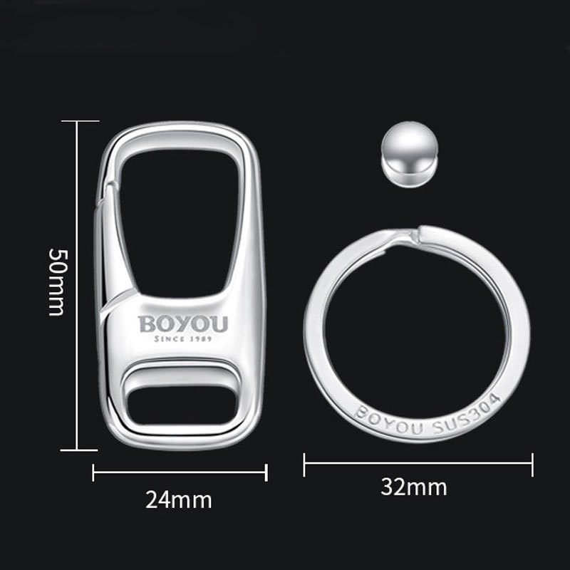 Keychain For Car Heavy Duty 316 Stainless Steel 3D Powdered Metal Process