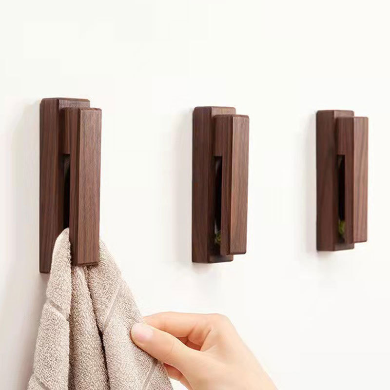 Towel Hooks with 3M Adhesive Sticker AAA Wood