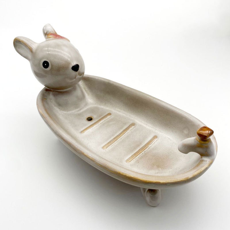 Soap Holder Ceramic Handmade Animal Series