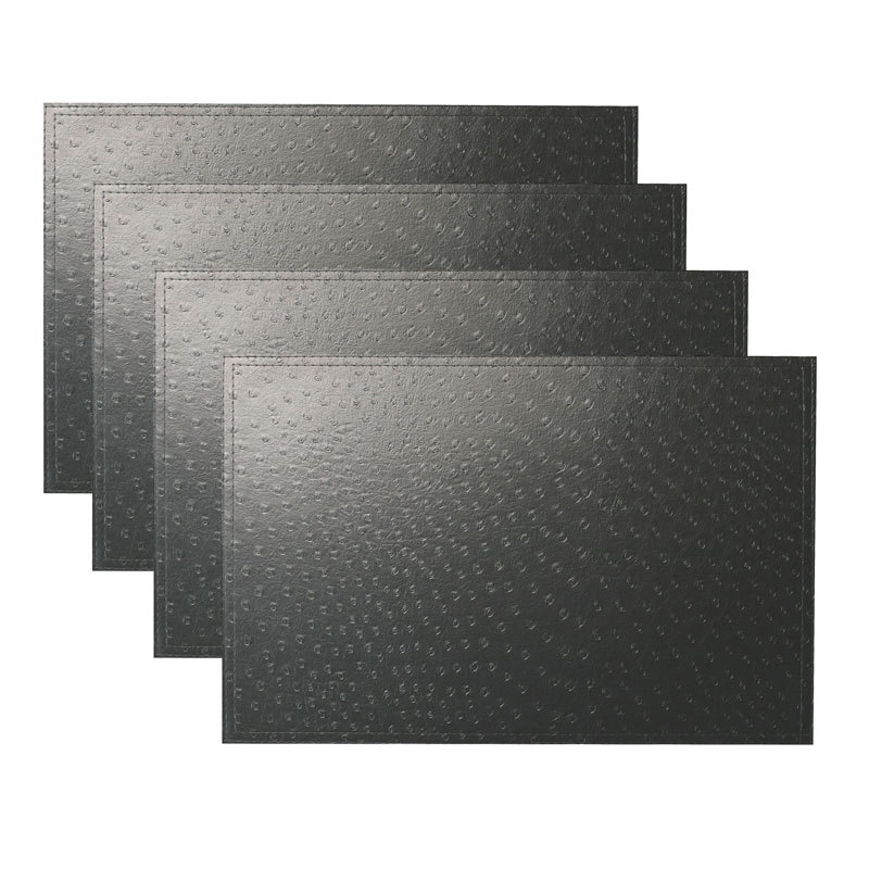 Faux Ostrich Leather Texture Placemats Set Of 4