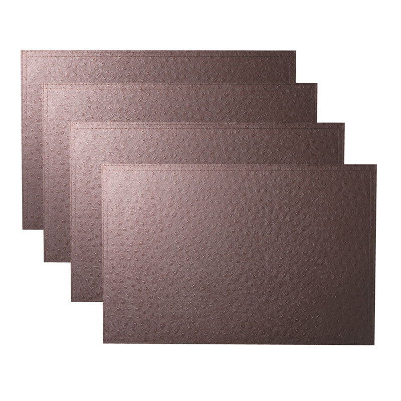 Faux Ostrich Leather Texture Placemats Set Of 4