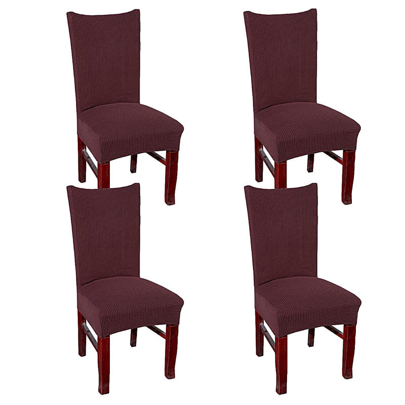 Dining Chair Cover Stretch Chair Protector Set Of 4 Free Size