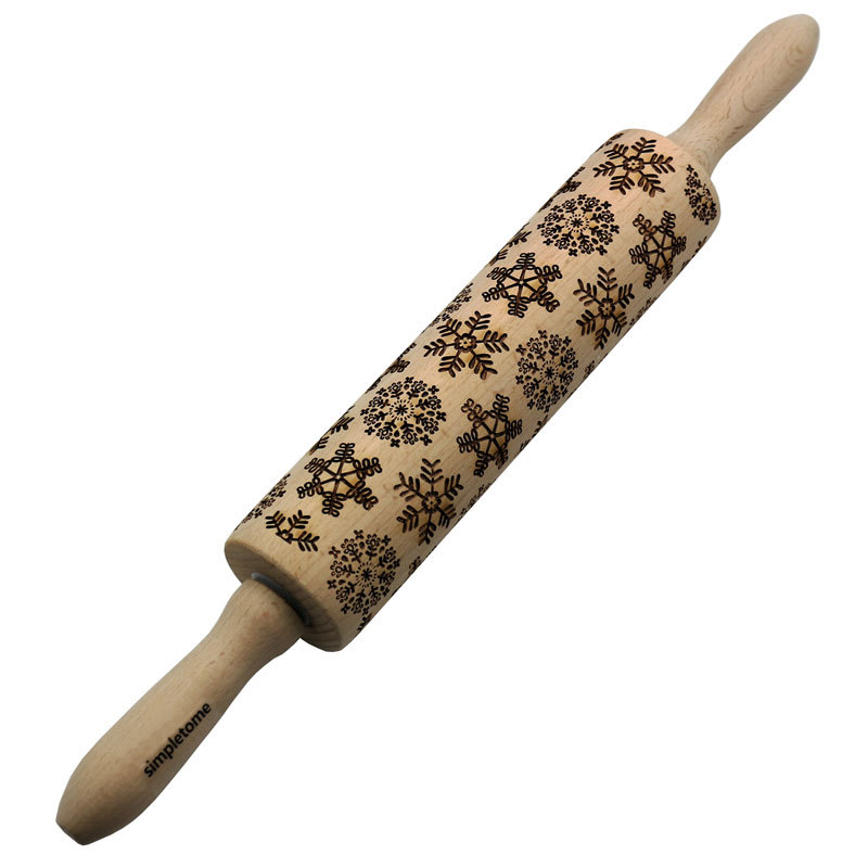 Non-stick Embossed Rolling Pins With Patterns