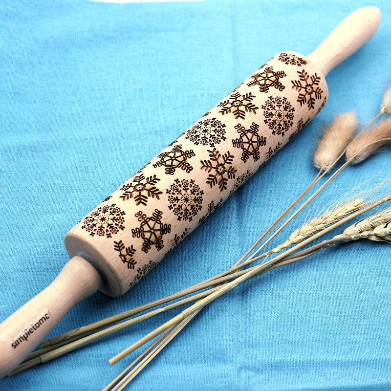 Non-stick Embossed Rolling Pins With Patterns