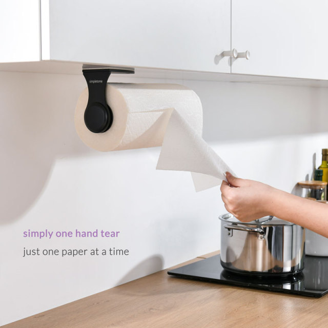 Paper Towel Holder Countertop, Dailyart Single Tear Paper Towel Holder  Stand with Tension Arm Standing Paper