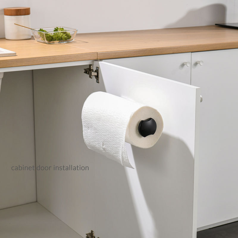 ONE HAND Simply-Tear Paper Towel Holder Under Cabinet or Wall Mount