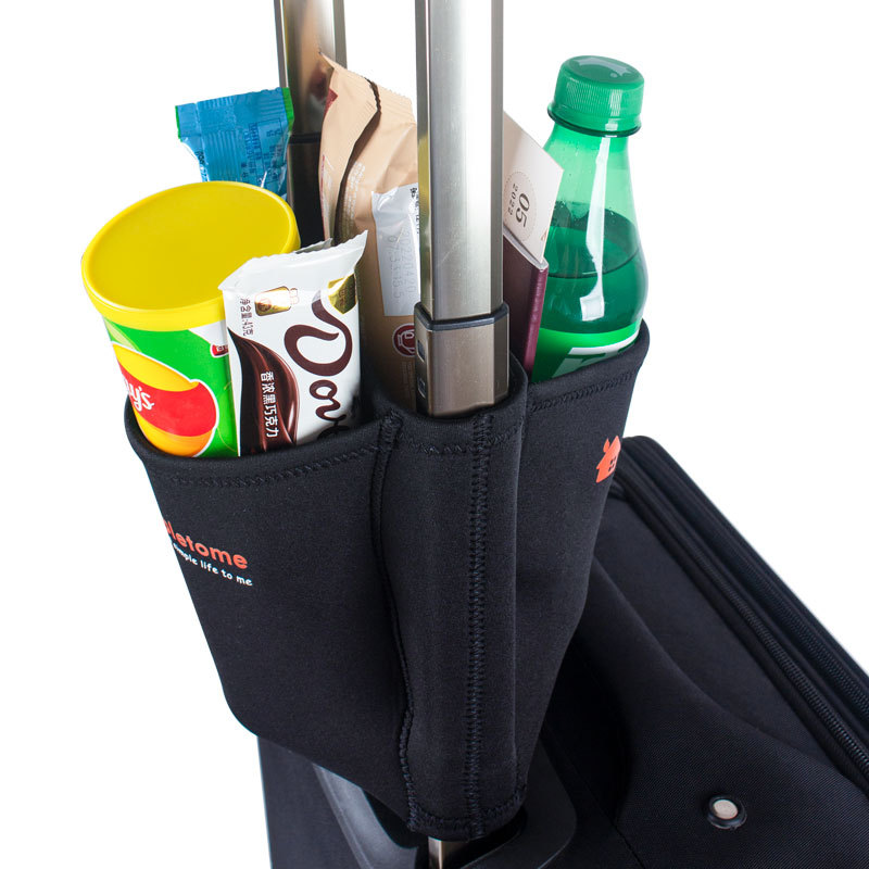 simpletome Luggage Cup Holder Hands-Free Travel Drink Caddy Bag Attachment