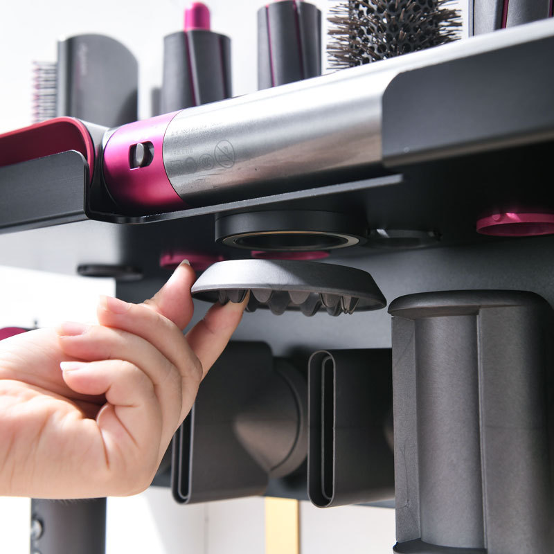 2 In 1 Aluminum Alloy Wall Mount Holder For Dyson Supersonic Hair