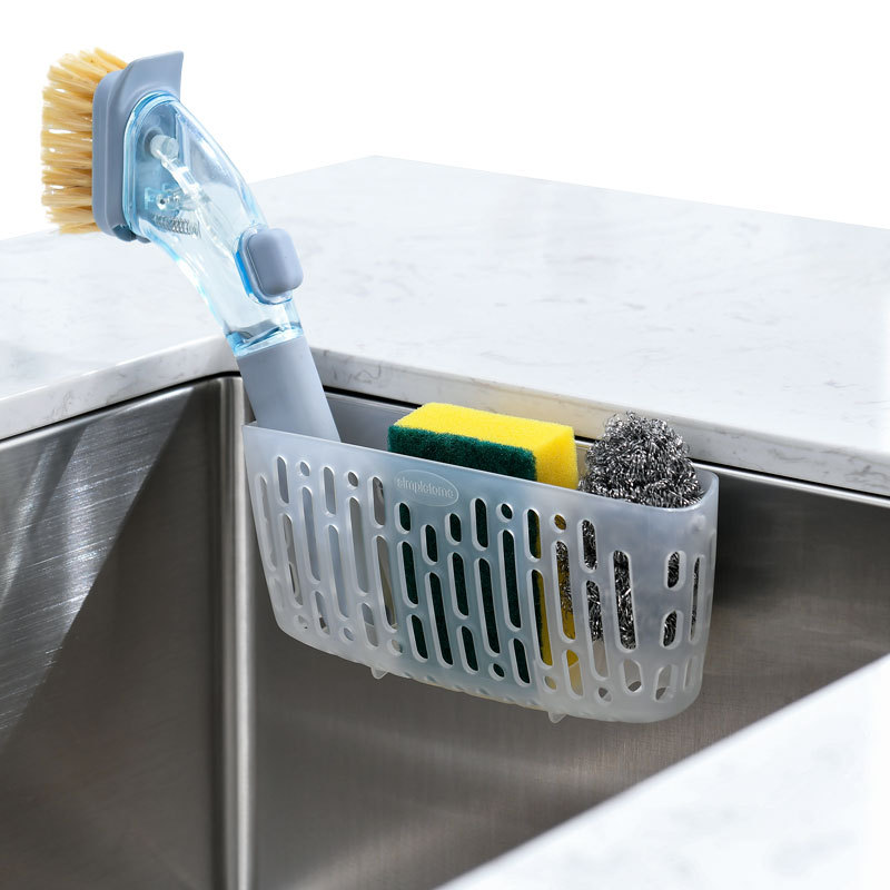 Kitchen Details 2-in-1 Sink Caddy - Hanging Plastic Sponge and