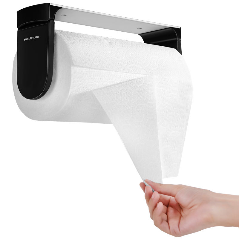 SimplyTear ONE HAND TEAR Paper Towel Holder Under Cabinet OR Wall Mount