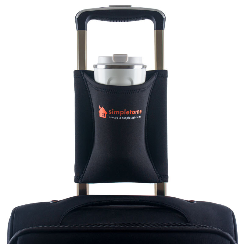 Travel Gifts Carry On Luggage Accessories Coffee Cup Holder for Suitcase -  Cool Traveler Airport Plane Must Haves Essentials for Woman, Man, Frequent