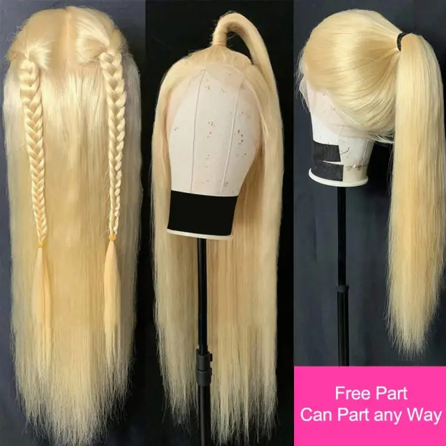 613 Blonde Lace Front Wig Human Hair Wigs For Black Women 13X4 HD Transparent Lace Frontal Wig Blonde Straight Human Hair Wig