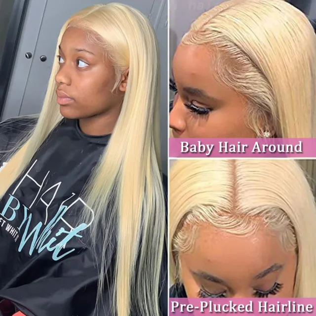 613 Blonde Lace Front Wig Human Hair Wigs For Black Women 13X4 HD Transparent Lace Frontal Wig Blonde Straight Human Hair Wig