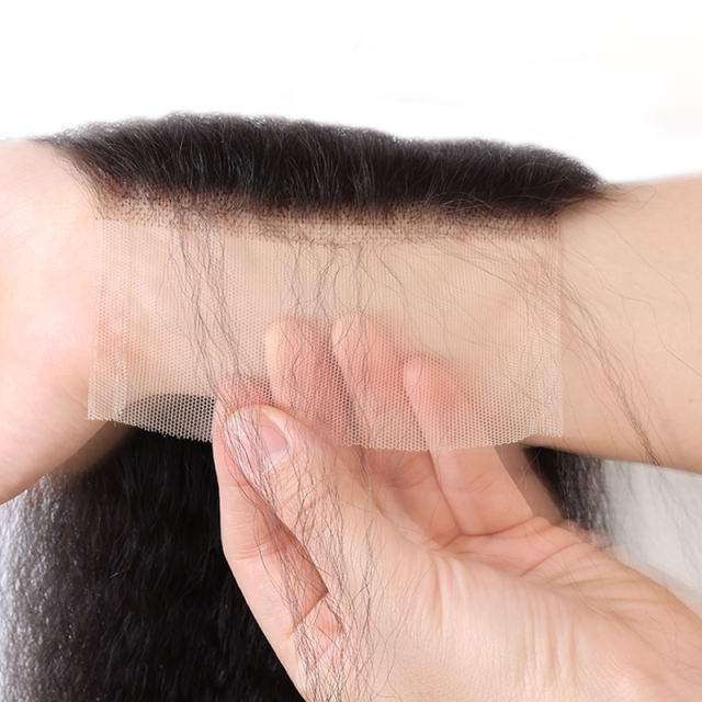 XYS Hair 4*4 Transparent Lace Closure Kinkly Straight