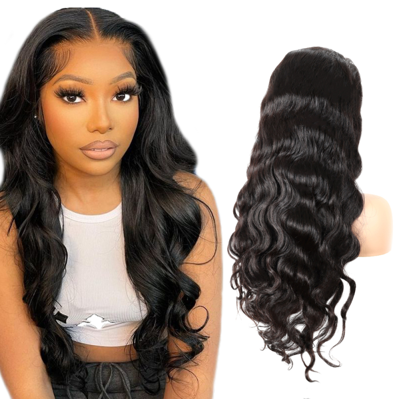 13x4 HD Lace Frontal Wig Body Wave Indian Virgin Human Hair