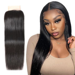XYS Hair 4*4 Transparent Lace Closure Straight
