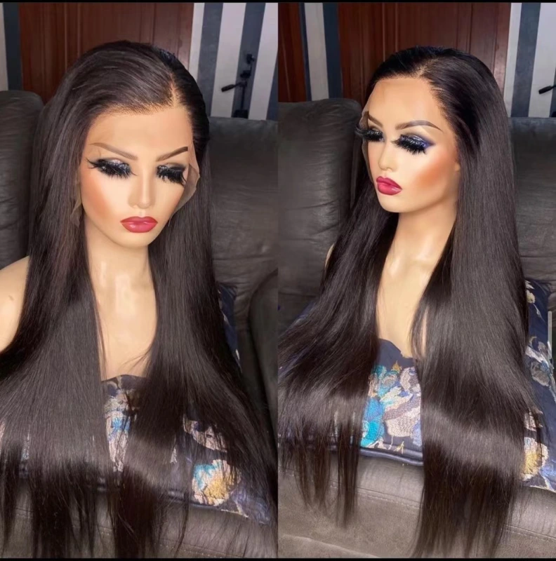 13x4  HD Lace Frontal wig Straight  Indian Virgin Human Hair