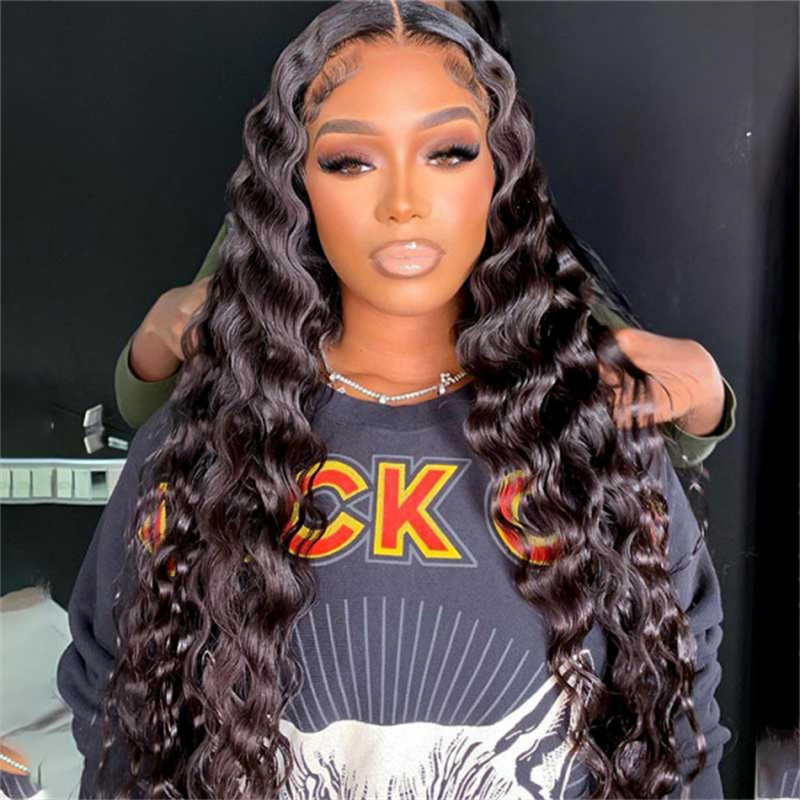 Hot Sale Deep Wave  Human Hair HD Lace Front Wigs