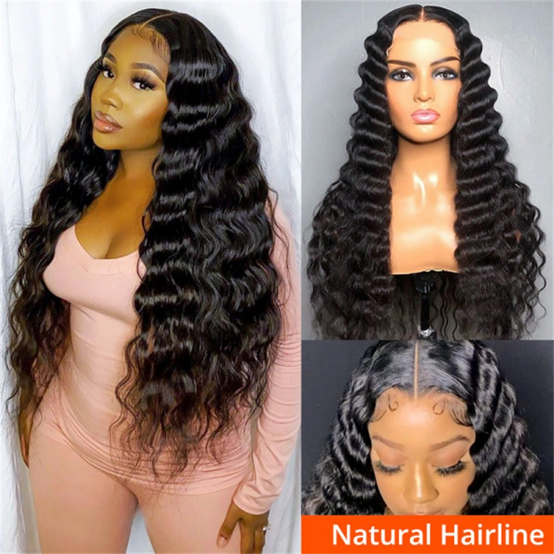 Hot Sale Deep Wave  Human Hair HD Lace Front Wigs