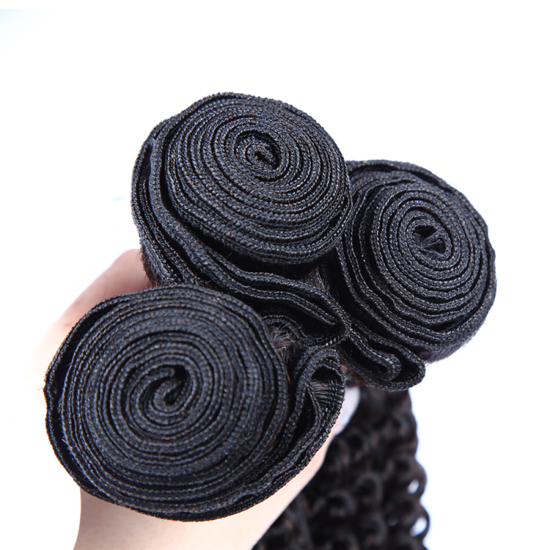 主图XYS Human Hair Kinky Curly Nature Color Bundles