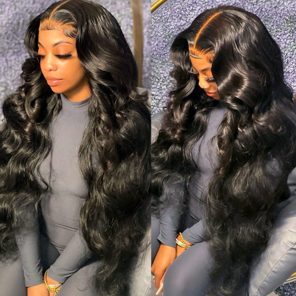 Body Wave HD Lace Frontal Wigs With Baby Hair